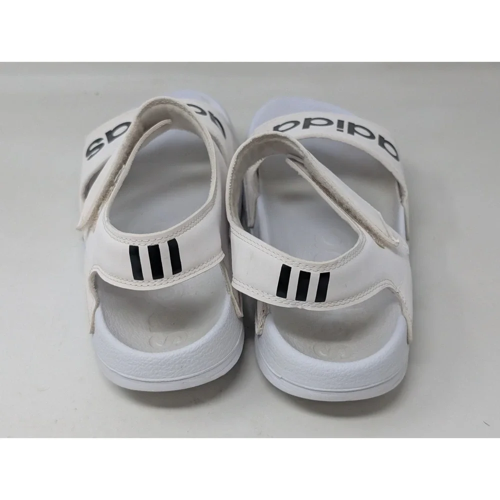 Adidas Adilette FW5360 Men's Size 8 White‎ Ankle Strap Sandals VTG